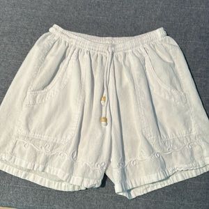 BLANCO WHITE COTTON SHORTS